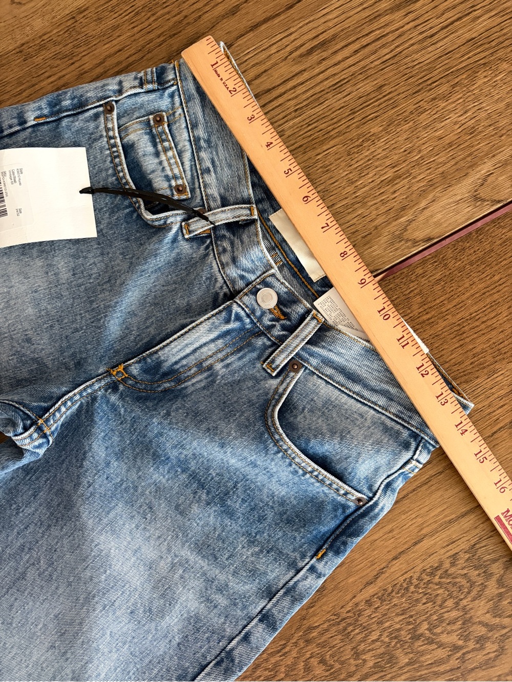 Jeanerica Kyoto Vintage 69 Low Rise Blue Wide Leg Jeans - Picture 9 of 17
